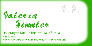 valeria himmler business card